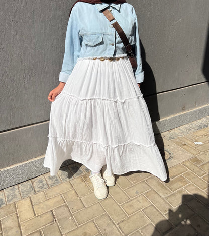White skirt