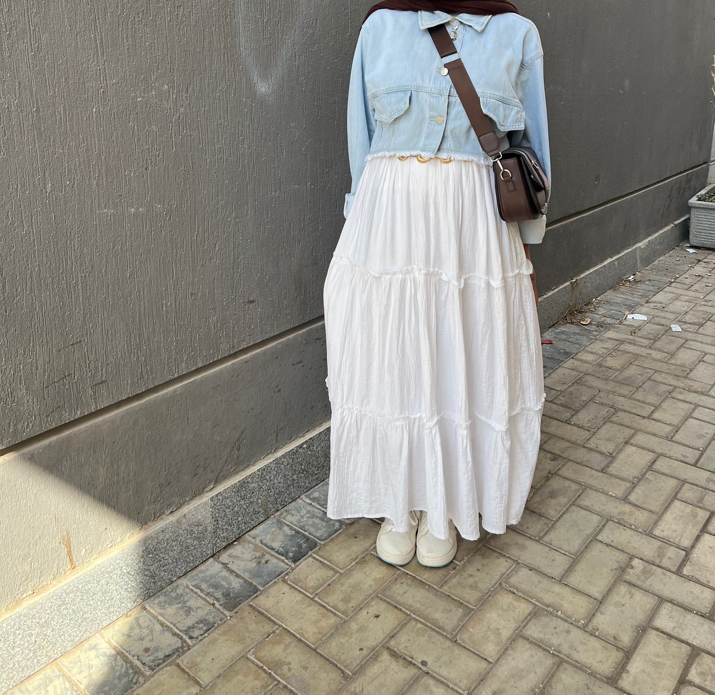 White skirt