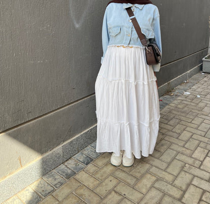 White skirt