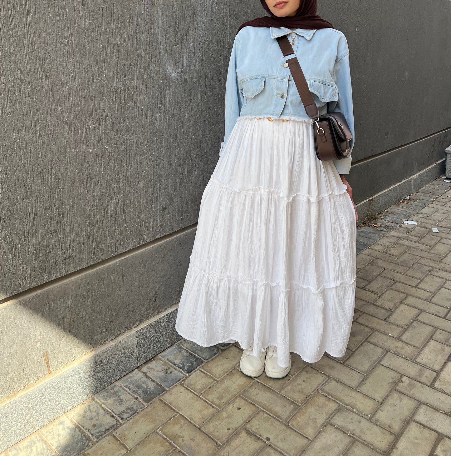 White skirt